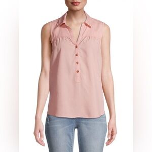 Time and Tru Sleeveless Pink Top for Women